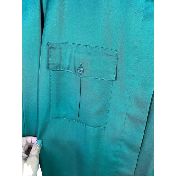 Anne Pinkerton Top Size S Womens Kelly Green Long Sleeve Button Up japananne - Picture 4 of 15